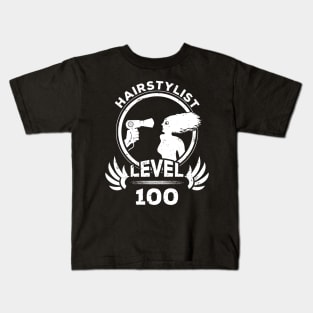 Level 100 Hairstylist Gift Kids T-Shirt